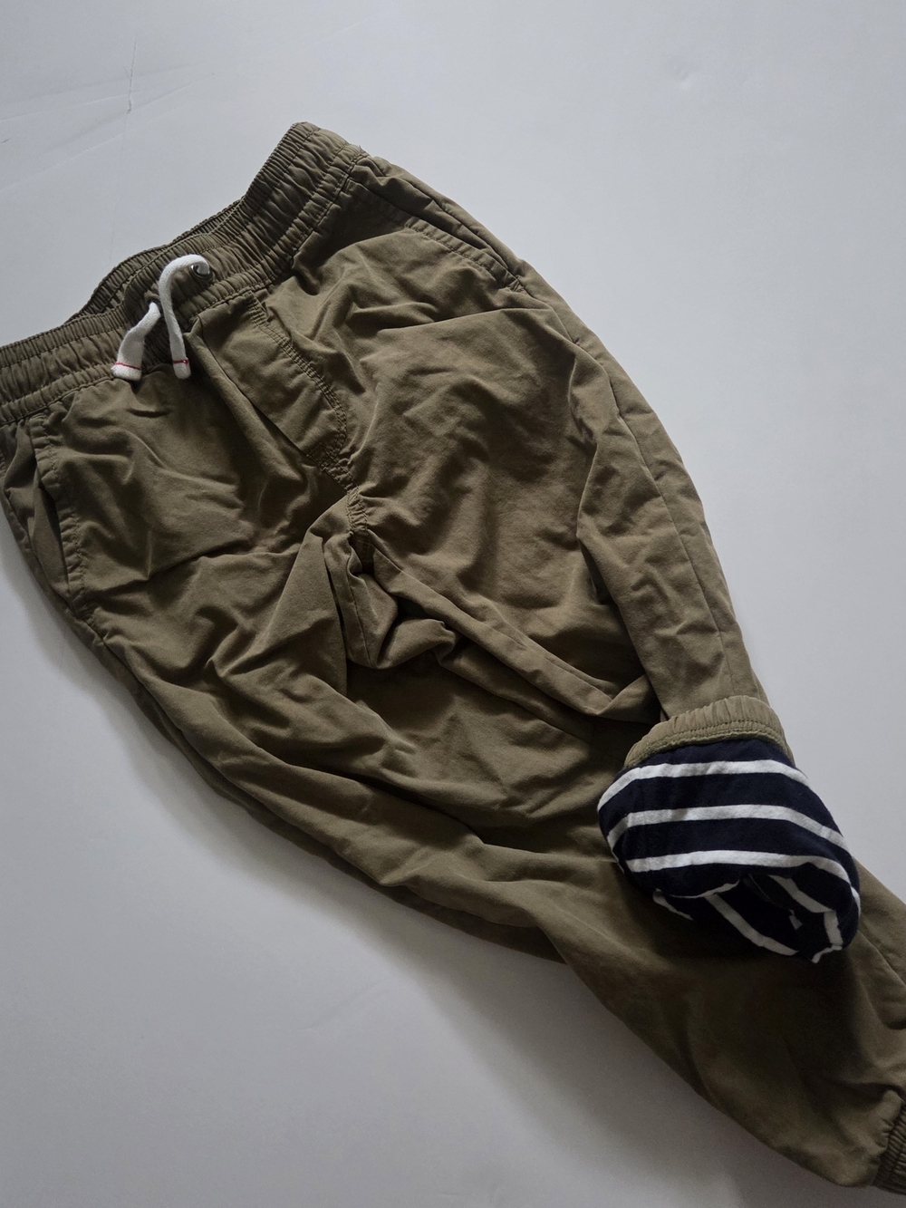 Hanna Andersson Lined Canvas Pull-On Utility Joggers ♡ Size 110 (5)
